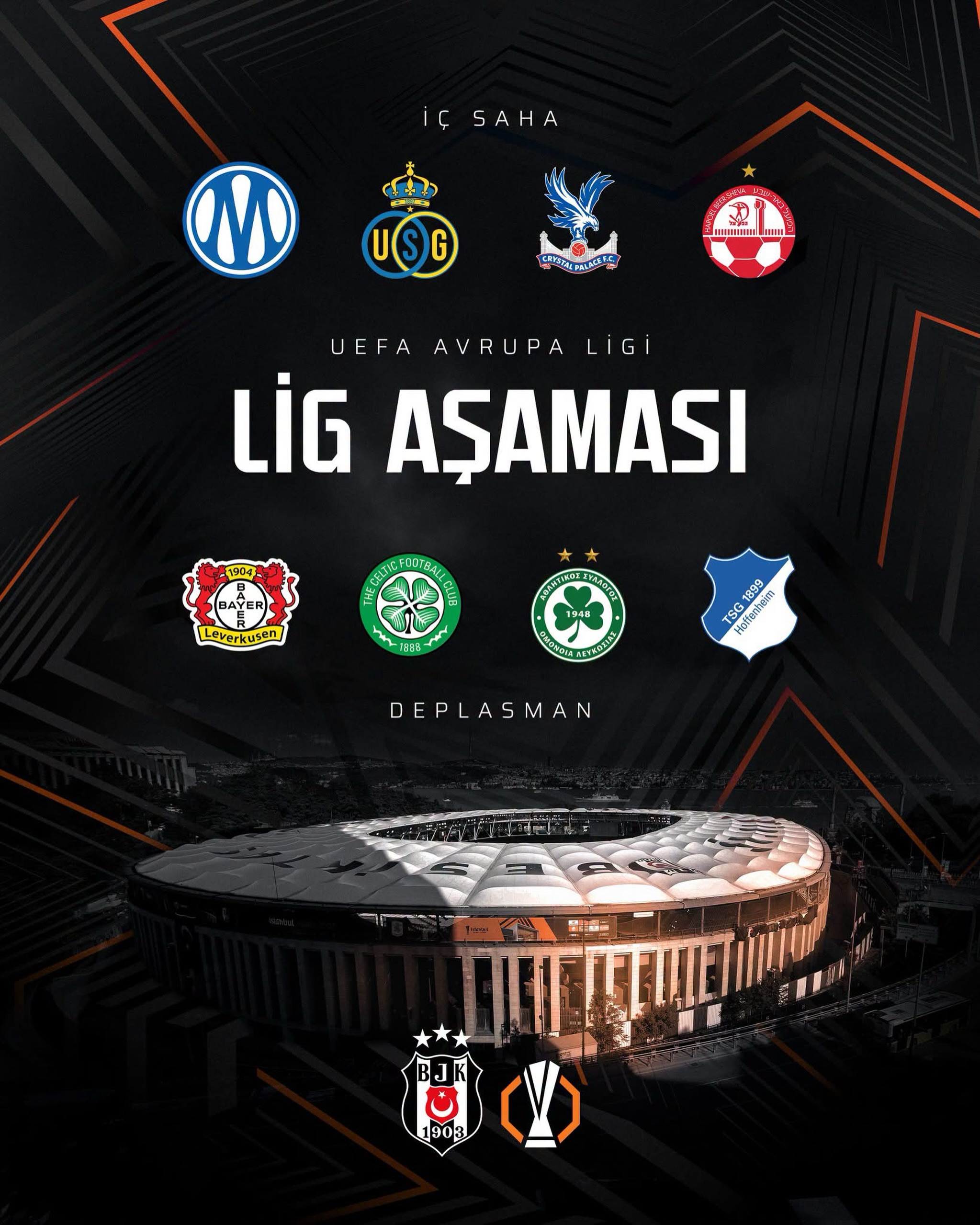 🔘 UEFA Europa League lig aşamasındaki rakiplerimiz belli oldu. 👇

#UELdraw